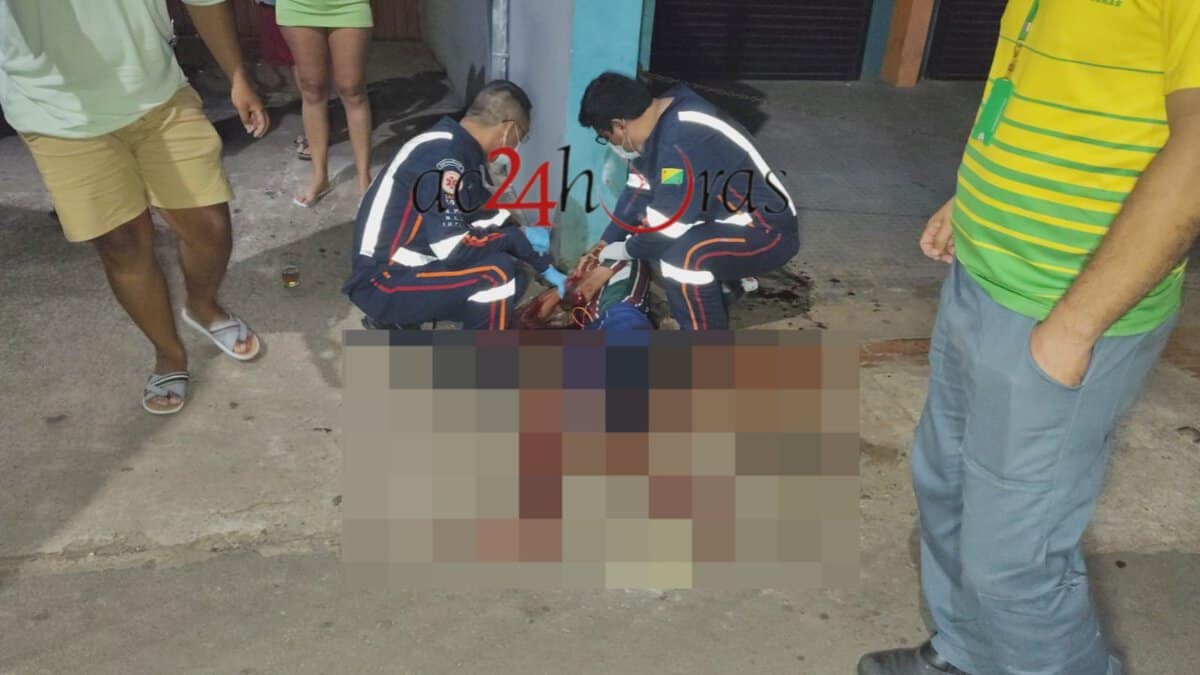Homem é ferido com tiro por policial penal durante discussão em frente a bar em Rio Branco