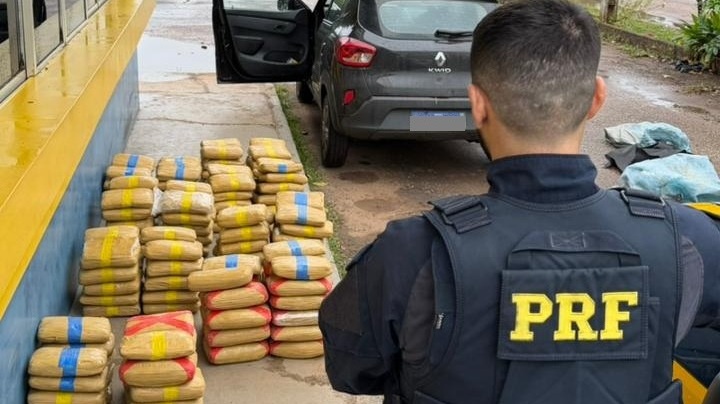 Dois homens são presos por transporte de 174 kg de drogas e embriaguez ao volante em Rio Branco