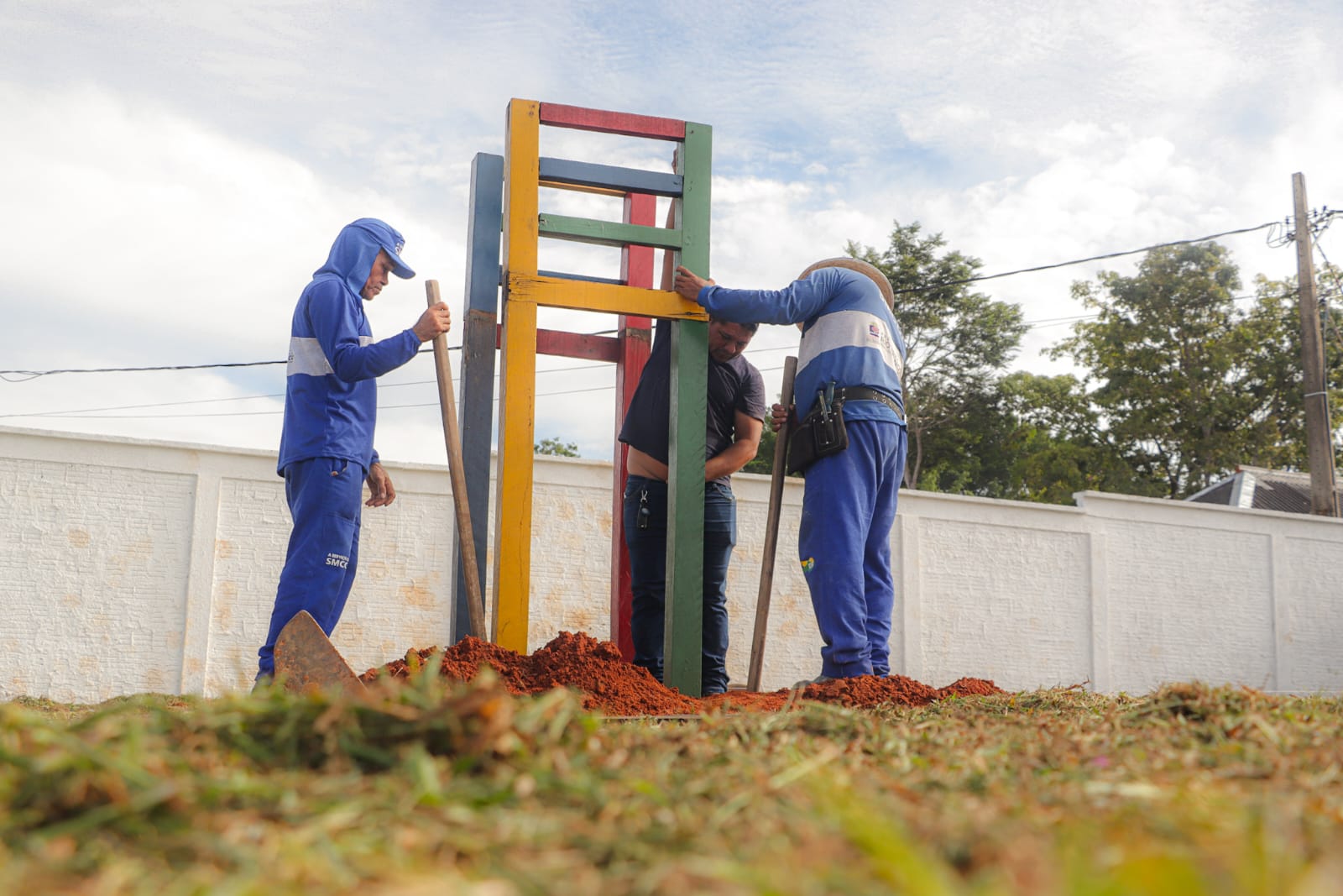 Prefeitura inicia revitalização de parquinho no Educandário Santa Margarida